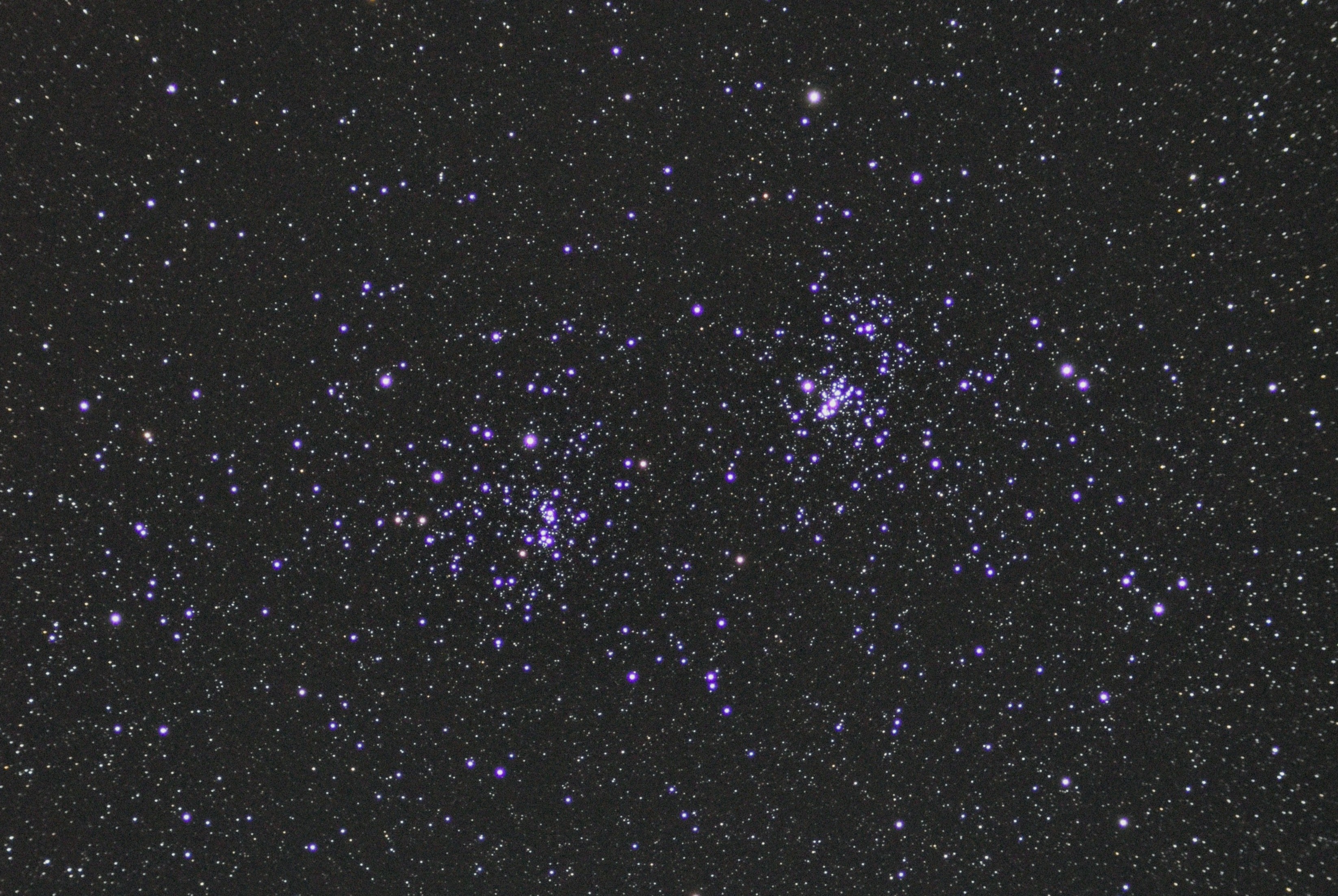 NGC 884 and NGC 869 (Double Cluster) in Perseus